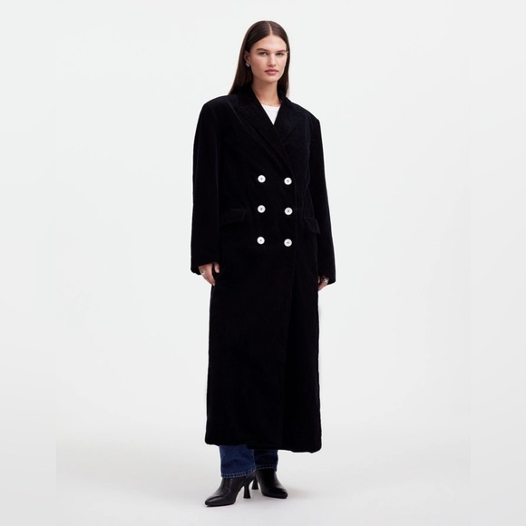 Madewell Alexa Chung for Madewell Oversized Long Coat in Corduroy NT086 - Picture 2 of 7